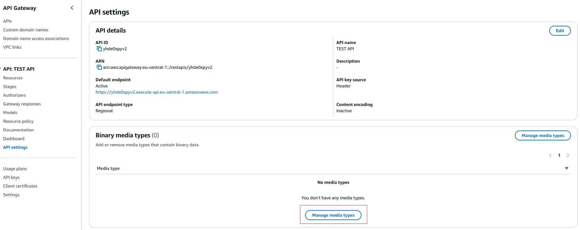 Tipos de medios binarios en API Gateway